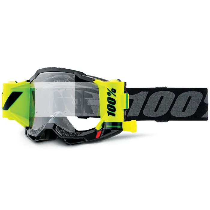 GOGGLE 100% ACCURI 2 FORECAST NEGRO LENTE CLEAR
