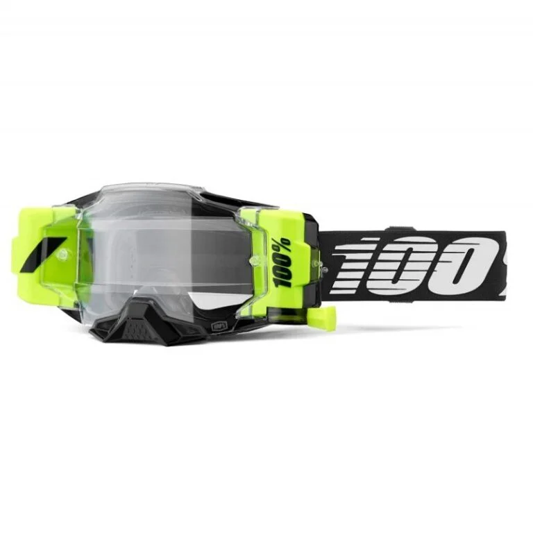 GOGGLE 100% ARMEGA FORECAST NEGRA LENTE CLEAR