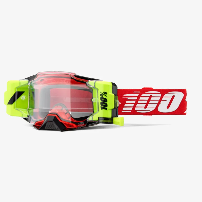 GOGGLE 100% ARMEGA FORECAST ROJA LENTE CLEAR