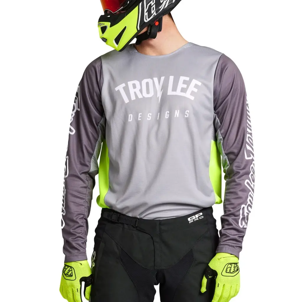 JERSEY GP PRO BOLTZ SILVER / GLO GREEN