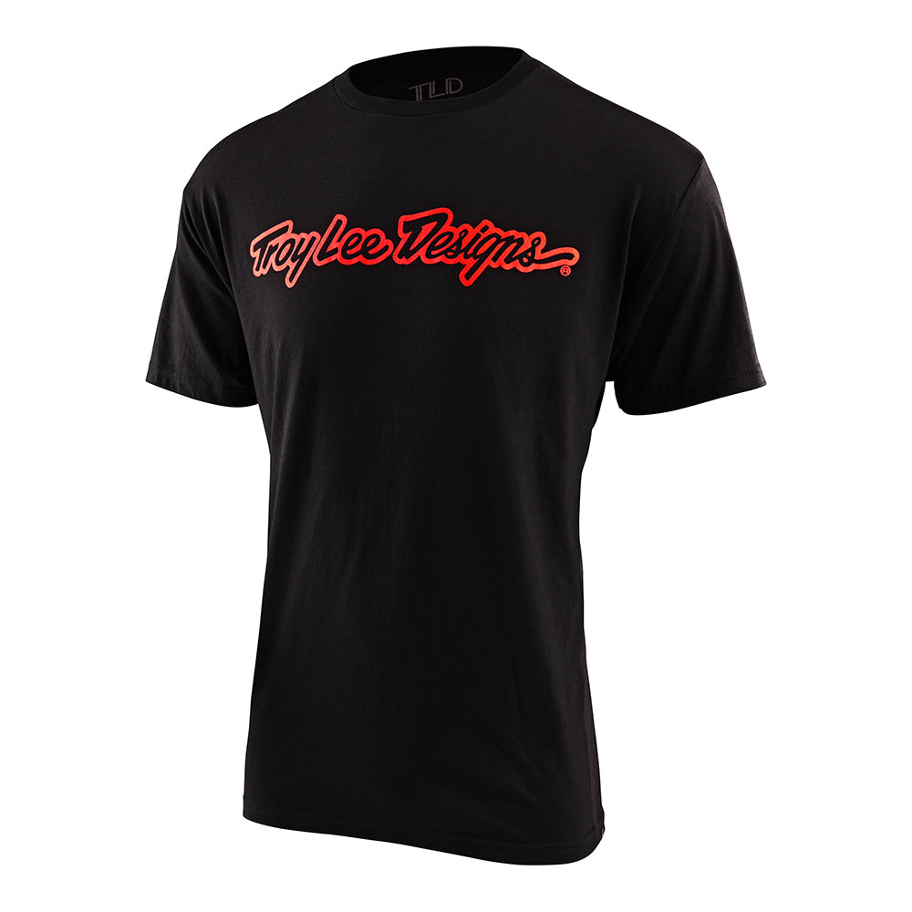 CAMISETA SIGNATURE BLACK / GLO RED